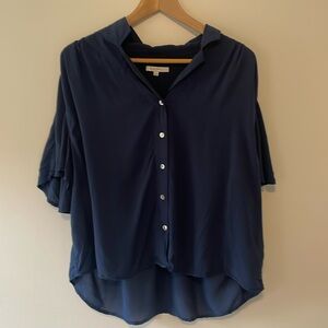 Z Supply navy flutter sleeve top -small
